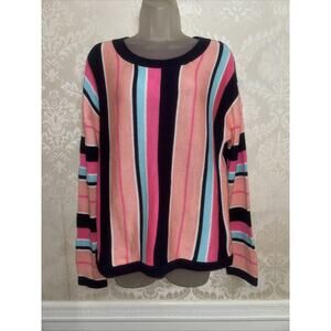 Lilly Pulitzer Cotton Blend Long Sleeve Pullover Sweater Size L